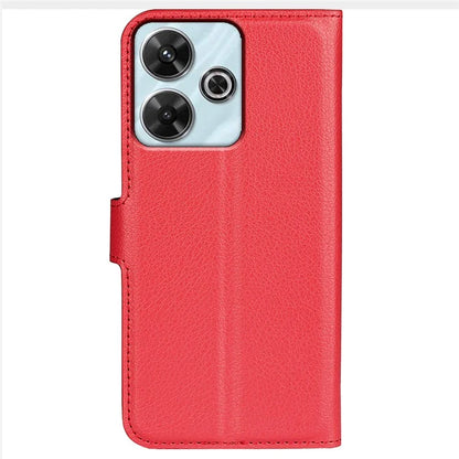 For Xiaomi Redmi Note 13R 5G / Redmi 13 4G / Poco M6 4G Case Litchi Texture Leather Phone Cover
