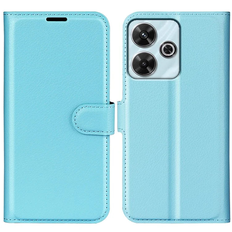 For Xiaomi Redmi Note 13R 5G / Redmi 13 4G / Poco M6 4G Case Litchi Texture Leather Phone Cover
