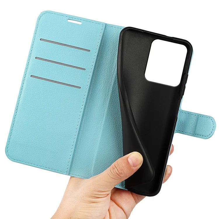 For Xiaomi Redmi Note 13R 5G / Redmi 13 4G / Poco M6 4G Case Litchi Texture Leather Phone Cover