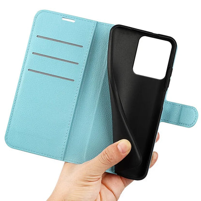 For Xiaomi Redmi Note 13R 5G / Redmi 13 4G / Poco M6 4G Case Litchi Texture Leather Phone Cover