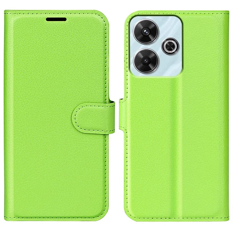For Xiaomi Redmi Note 13R 5G / Redmi 13 4G / Poco M6 4G Case Litchi Texture Leather Phone Cover