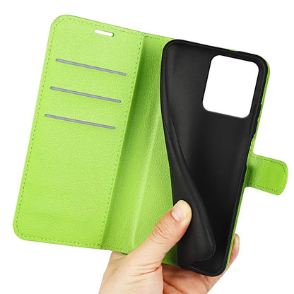 For Xiaomi Redmi Note 13R 5G / Redmi 13 4G / Poco M6 4G Case Litchi Texture Leather Phone Cover