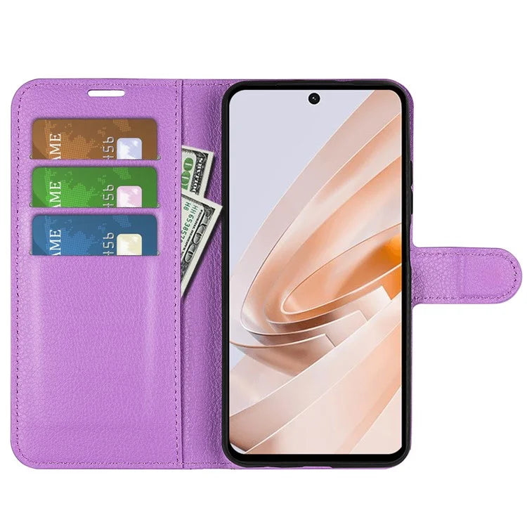 For Xiaomi Redmi Note 13R 5G / Redmi 13 4G / Poco M6 4G Case Litchi Texture Leather Phone Cover