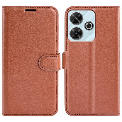 For Xiaomi Redmi Note 13R 5G / Redmi 13 4G / Poco M6 4G Case Litchi Texture Leather Phone Cover
