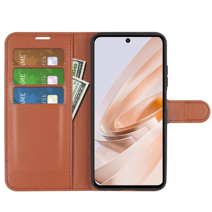 For Xiaomi Redmi Note 13R 5G / Redmi 13 4G / Poco M6 4G Case Litchi Texture Leather Phone Cover