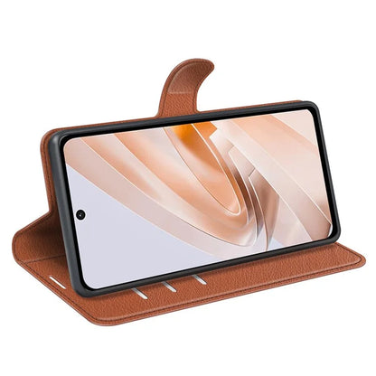 For Xiaomi Redmi Note 13R 5G / Redmi 13 4G / Poco M6 4G Case Litchi Texture Leather Phone Cover