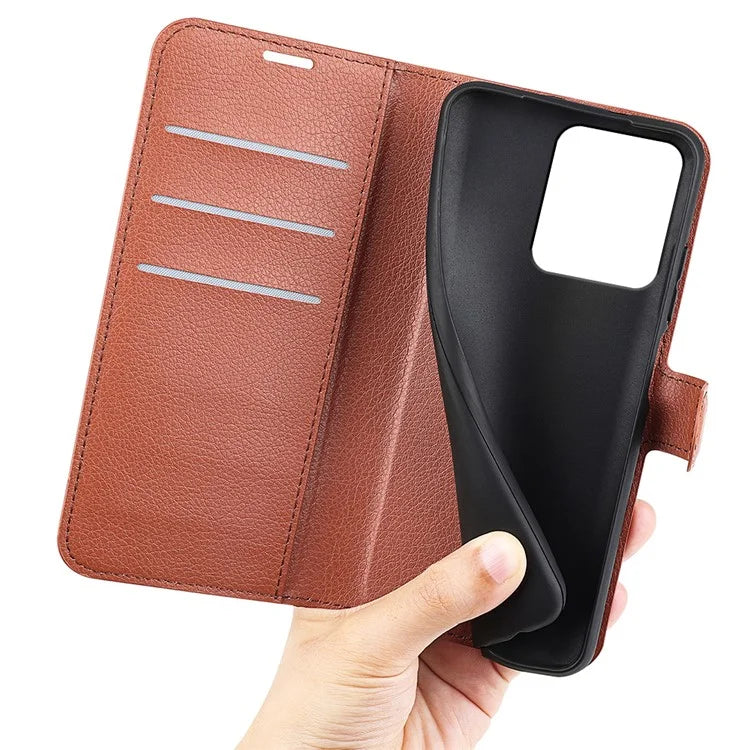 For Xiaomi Redmi Note 13R 5G / Redmi 13 4G / Poco M6 4G Case Litchi Texture Leather Phone Cover