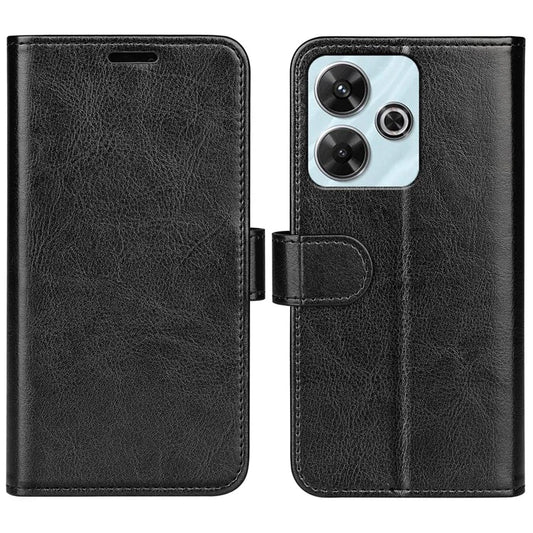 For Xiaomi Redmi Note 13R 5G / Redmi 13 4G / Poco M6 4G Case Leather Phone Cover Crazy Horse Texture