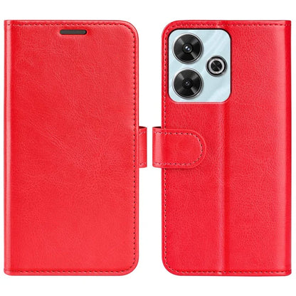 For Xiaomi Redmi Note 13R 5G / Redmi 13 4G / Poco M6 4G Case Leather Phone Cover Crazy Horse Texture