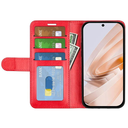 For Xiaomi Redmi Note 13R 5G / Redmi 13 4G / Poco M6 4G Case Leather Phone Cover Crazy Horse Texture