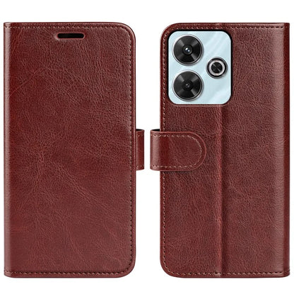 For Xiaomi Redmi Note 13R 5G / Redmi 13 4G / Poco M6 4G Case Leather Phone Cover Crazy Horse Texture