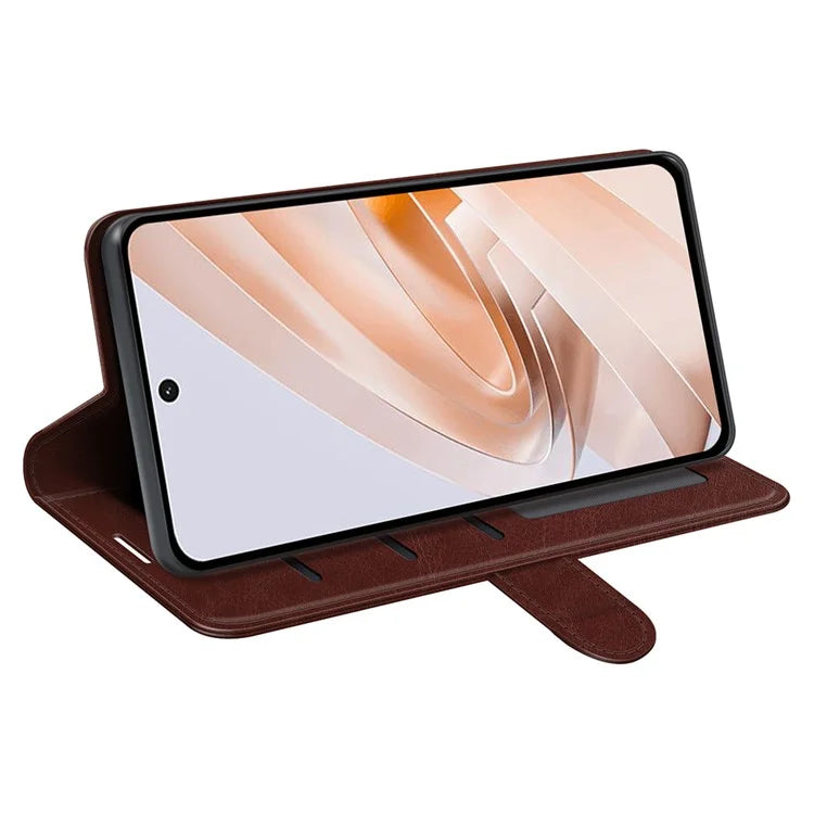 For Xiaomi Redmi Note 13R 5G / Redmi 13 4G / Poco M6 4G Case Leather Phone Cover Crazy Horse Texture