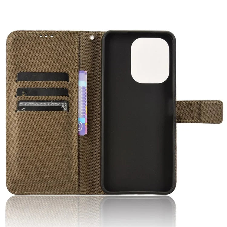 For Xiaomi Redmi 13 4G / Note 13R 5G / Poco M6 4G Case Diamond Texture Leather Phone Cover