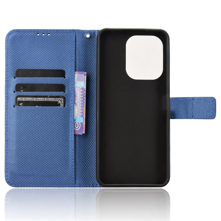 For Xiaomi Redmi 13 4G / Note 13R 5G / Poco M6 4G Case Diamond Texture Leather Phone Cover