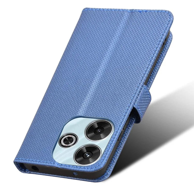 For Xiaomi Redmi 13 4G / Note 13R 5G / Poco M6 4G Case Diamond Texture Leather Phone Cover