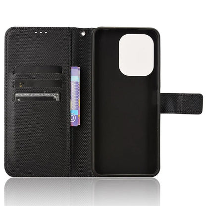 For Xiaomi Redmi 13 4G / Note 13R 5G / Poco M6 4G Case Diamond Texture Leather Phone Cover