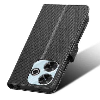 For Xiaomi Redmi 13 4G / Note 13R 5G / Poco M6 4G Case Diamond Texture Leather Phone Cover