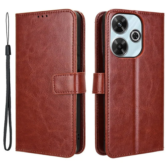 For Xiaomi Redmi Note 13R 5G / Redmi 13 4G / Poco M6 4G Case PU Leather Mobile Phone Cover