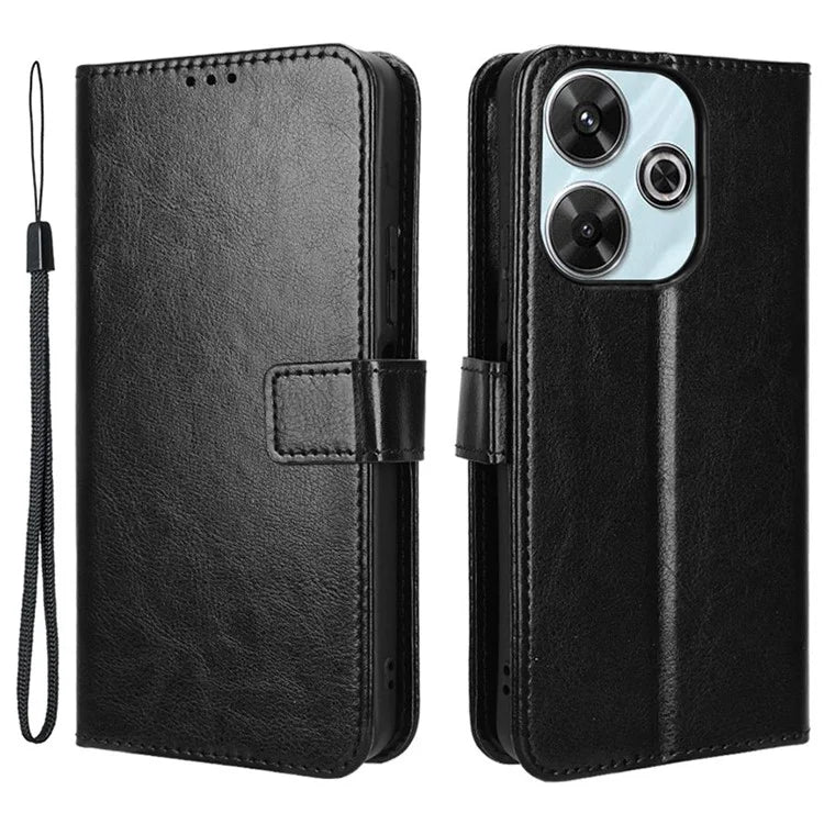 For Xiaomi Redmi Note 13R 5G / Redmi 13 4G / Poco M6 4G Case PU Leather Mobile Phone Cover