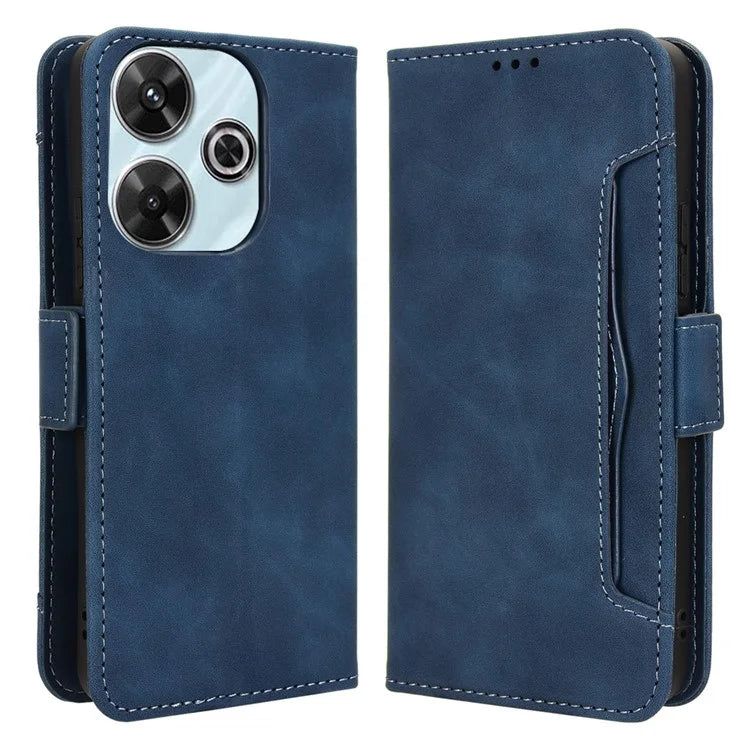 For Xiaomi Redmi Note 13R 5G / Redmi 13 4G / Poco M6 4G Leather Phone Case with Multiple Card Slots