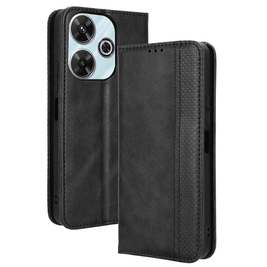 For Xiaomi Redmi Note 13R 5G / Redmi 13 4G / Poco M6 4G Case Retro PU Leather Wallet Phone Cover