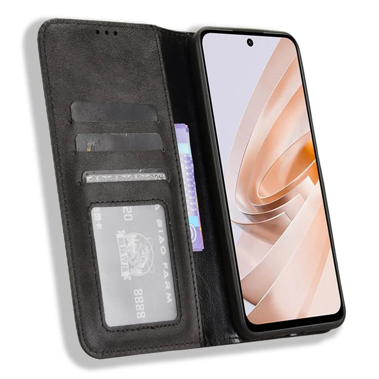 For Xiaomi Redmi Note 13R 5G / Redmi 13 4G / Poco M6 4G Case Retro PU Leather Wallet Phone Cover