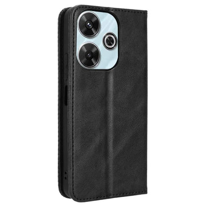 For Xiaomi Redmi Note 13R 5G / Redmi 13 4G / Poco M6 4G Case Retro PU Leather Wallet Phone Cover
