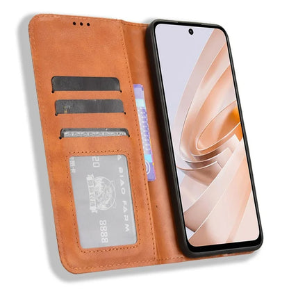 For Xiaomi Redmi Note 13R 5G / Redmi 13 4G / Poco M6 4G Case Retro PU Leather Wallet Phone Cover