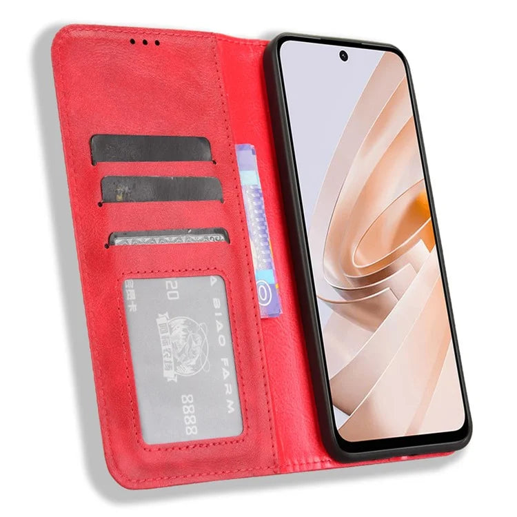 For Xiaomi Redmi Note 13R 5G / Redmi 13 4G / Poco M6 4G Case Retro PU Leather Wallet Phone Cover
