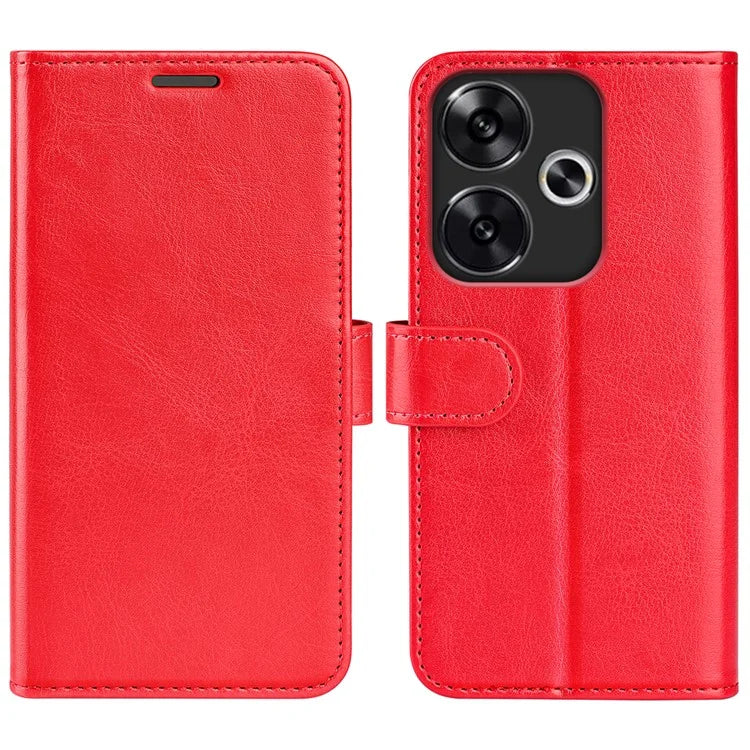 For Xiaomi Redmi Turbo 3 5G / Poco F6 5G Case Crazy Horse Texture Leather Phone Cover