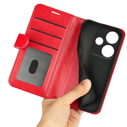For Xiaomi Redmi Turbo 3 5G / Poco F6 5G Case Crazy Horse Texture Leather Phone Cover