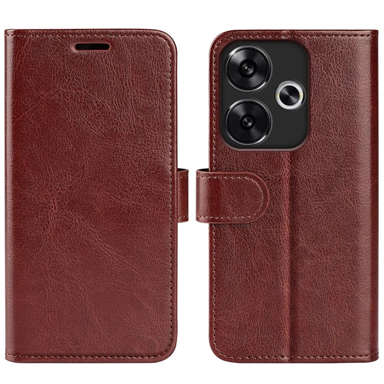 For Xiaomi Redmi Turbo 3 5G / Poco F6 5G Case Crazy Horse Texture Leather Phone Cover