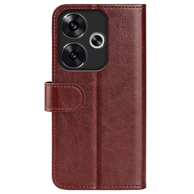 For Xiaomi Redmi Turbo 3 5G / Poco F6 5G Case Crazy Horse Texture Leather Phone Cover