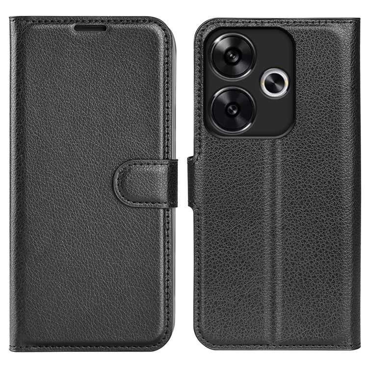For Xiaomi Redmi Turbo 3 5G / Poco F6 5G Case Wallet Litchi Texture Leather Phone Cover