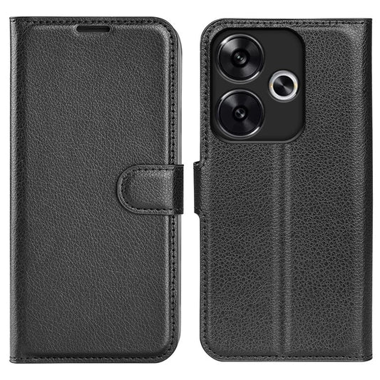 For Xiaomi Redmi Turbo 3 5G / Poco F6 5G Case Wallet Litchi Texture Leather Phone Cover