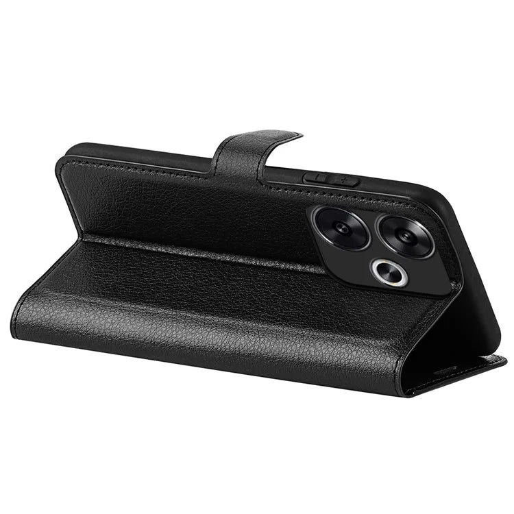For Xiaomi Redmi Turbo 3 5G / Poco F6 5G Case Wallet Litchi Texture Leather Phone Cover