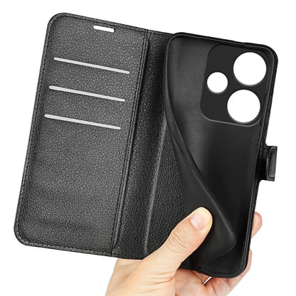 For Xiaomi Redmi Turbo 3 5G / Poco F6 5G Case Wallet Litchi Texture Leather Phone Cover