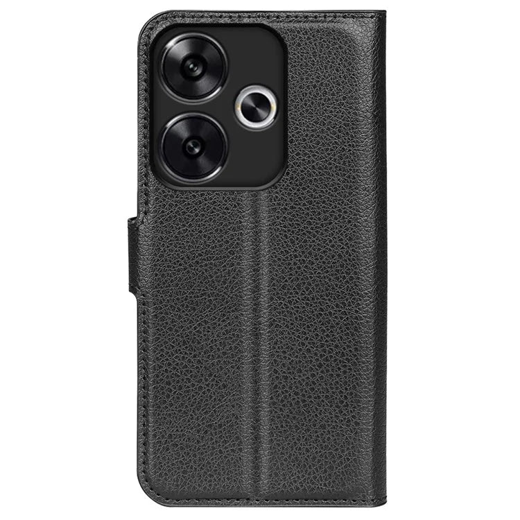 For Xiaomi Redmi Turbo 3 5G / Poco F6 5G Case Wallet Litchi Texture Leather Phone Cover