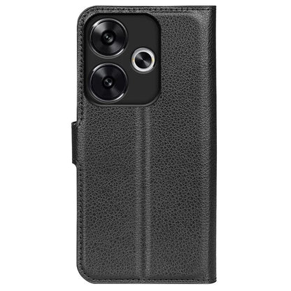 For Xiaomi Redmi Turbo 3 5G / Poco F6 5G Case Wallet Litchi Texture Leather Phone Cover