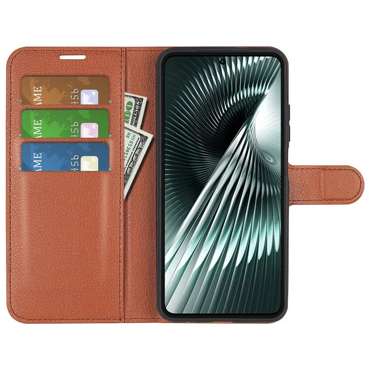 For Xiaomi Redmi Turbo 3 5G / Poco F6 5G Case Wallet Litchi Texture Leather Phone Cover