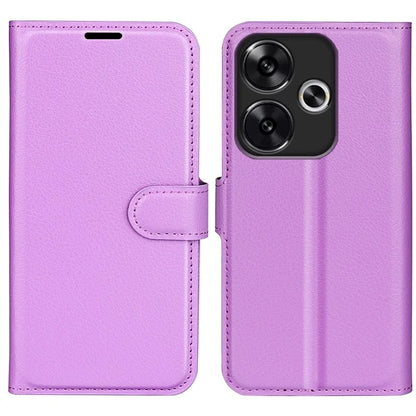 For Xiaomi Redmi Turbo 3 5G / Poco F6 5G Case Wallet Litchi Texture Leather Phone Cover