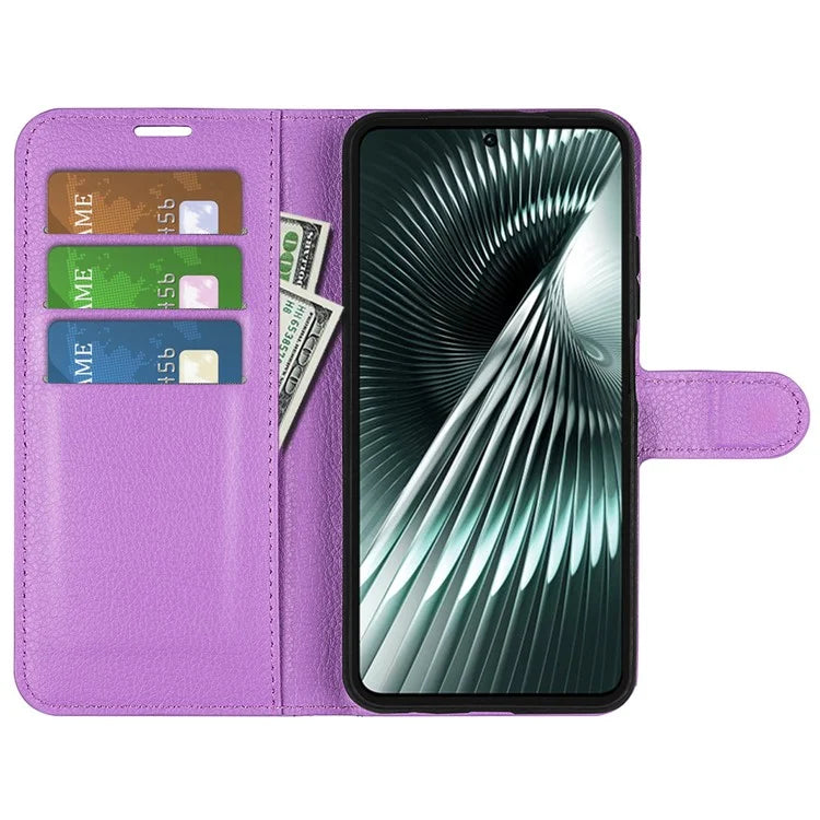 For Xiaomi Redmi Turbo 3 5G / Poco F6 5G Case Wallet Litchi Texture Leather Phone Cover