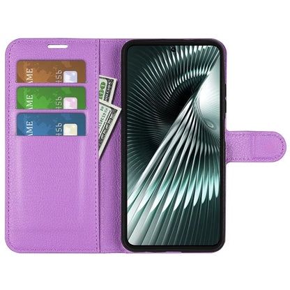 For Xiaomi Redmi Turbo 3 5G / Poco F6 5G Case Wallet Litchi Texture Leather Phone Cover