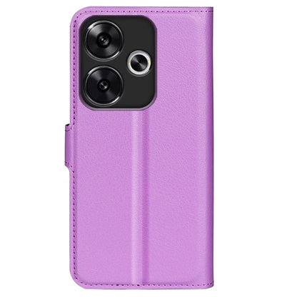 For Xiaomi Redmi Turbo 3 5G / Poco F6 5G Case Wallet Litchi Texture Leather Phone Cover