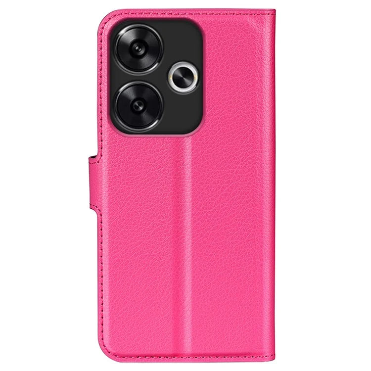 For Xiaomi Redmi Turbo 3 5G / Poco F6 5G Case Wallet Litchi Texture Leather Phone Cover