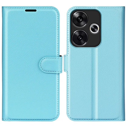 For Xiaomi Redmi Turbo 3 5G / Poco F6 5G Case Wallet Litchi Texture Leather Phone Cover