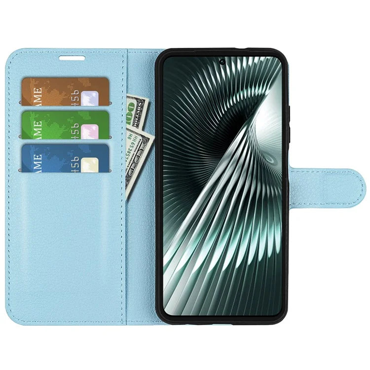 For Xiaomi Redmi Turbo 3 5G / Poco F6 5G Case Wallet Litchi Texture Leather Phone Cover