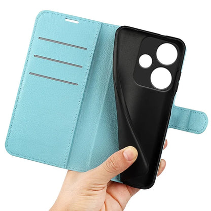 For Xiaomi Redmi Turbo 3 5G / Poco F6 5G Case Wallet Litchi Texture Leather Phone Cover