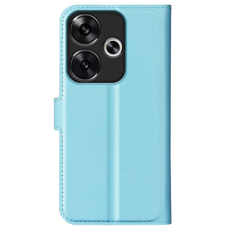 For Xiaomi Redmi Turbo 3 5G / Poco F6 5G Case Wallet Litchi Texture Leather Phone Cover
