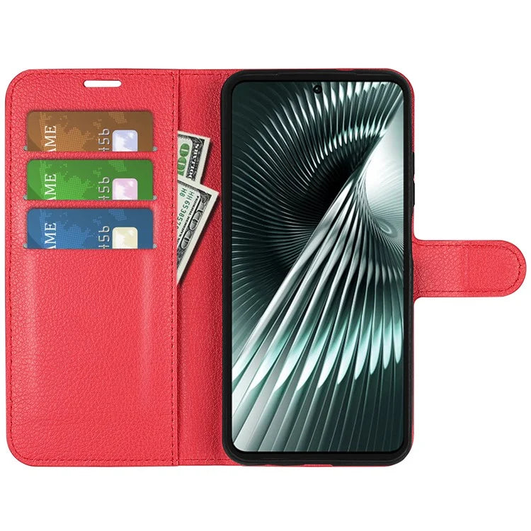 For Xiaomi Redmi Turbo 3 5G / Poco F6 5G Case Wallet Litchi Texture Leather Phone Cover